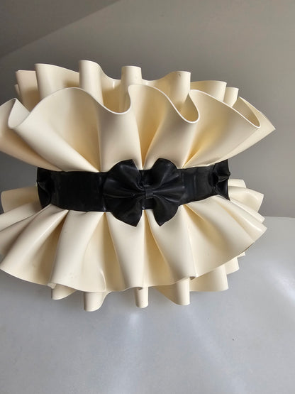 Latex Ruffle Collar (with bow)